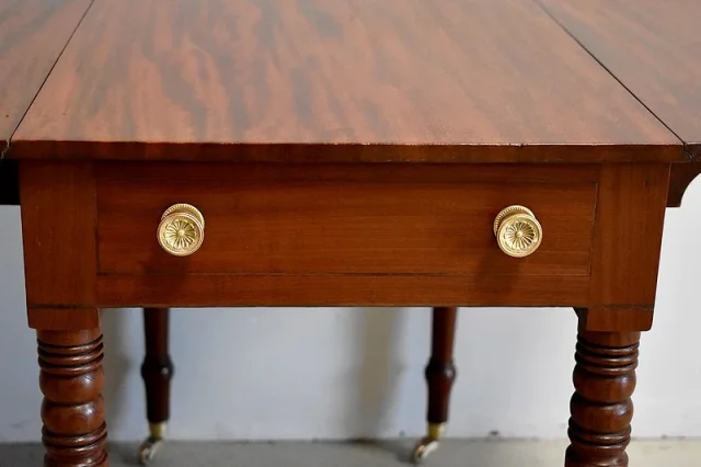 Small english Victorian table with shutters - XIXth
