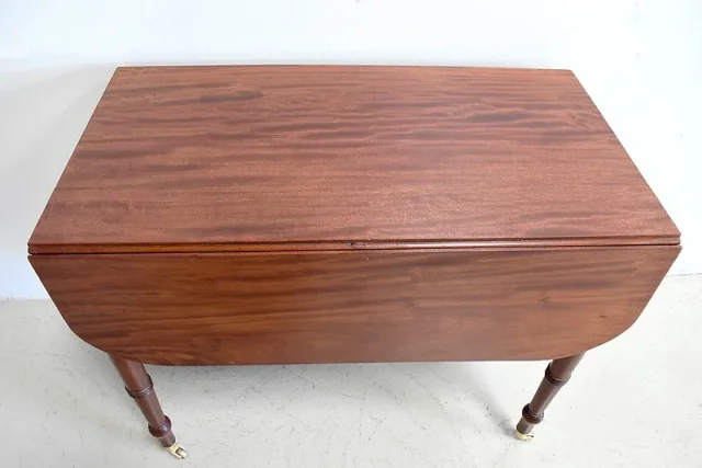 Small english Victorian table with shutters - XIXth