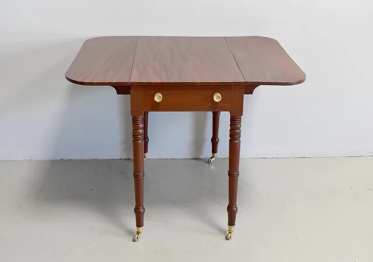 Small english Victorian table with shutters - XIXth