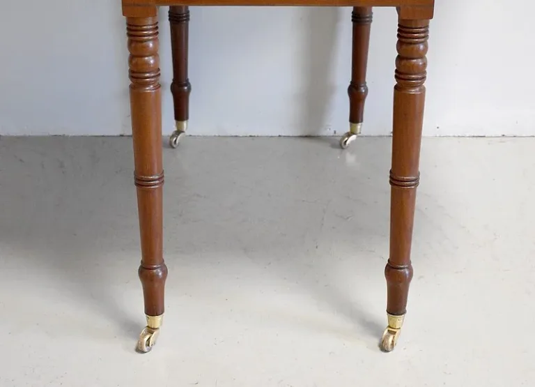 Small english Victorian table with shutters - XIXth