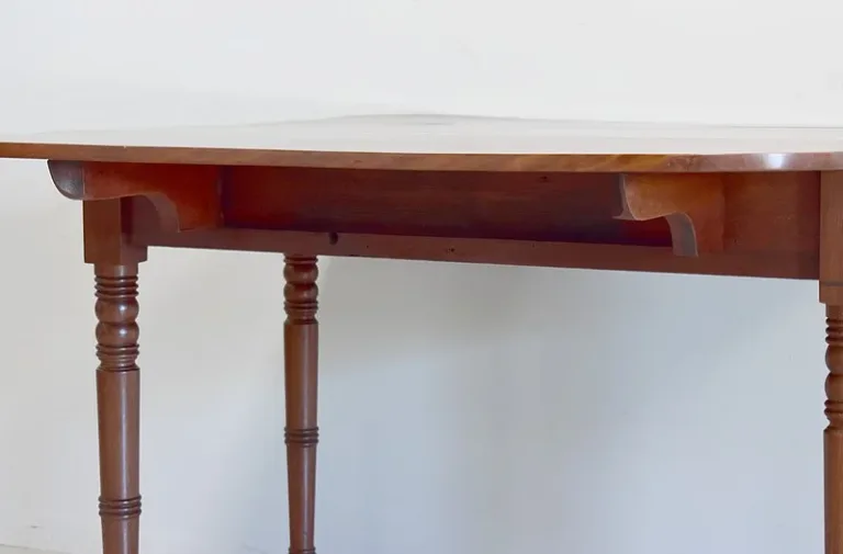 Small english Victorian table with shutters - XIXth