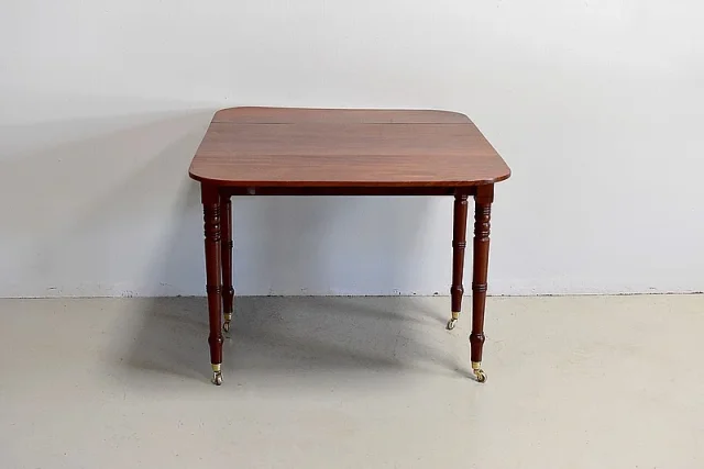 Small english Victorian table with shutters - XIXth