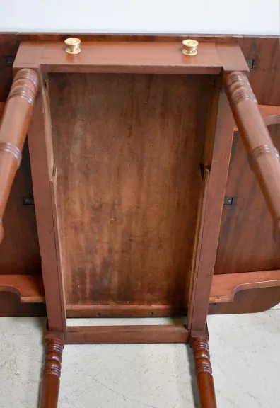Small english Victorian table with shutters - XIXth