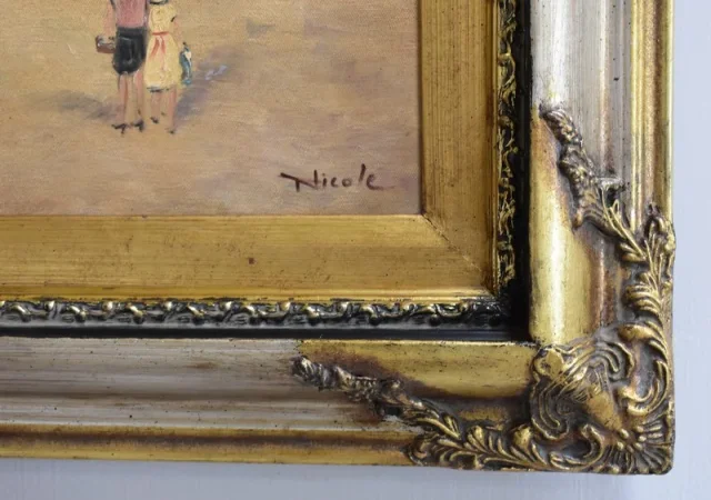 OIL ON CANVAS SIGNED NICOLE