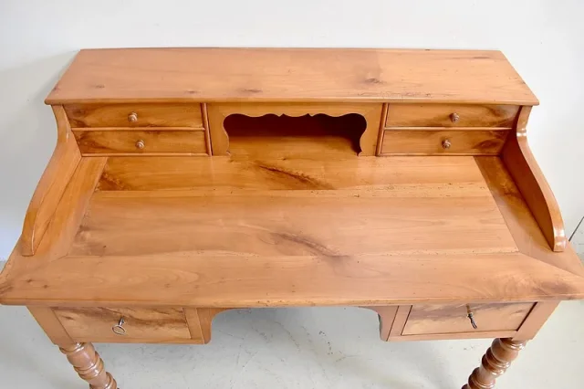Bleached Louis Philippe Desk - Nineteenth