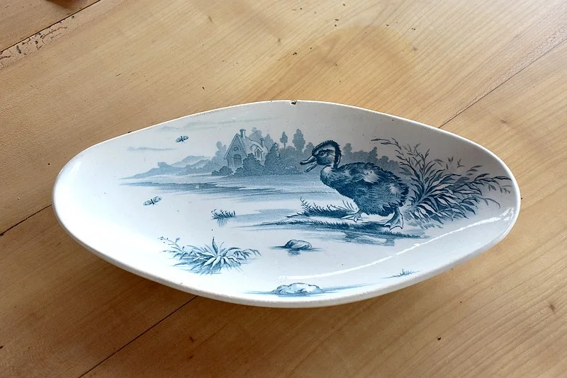 Important table service Earthenware Gien - late nineteenth