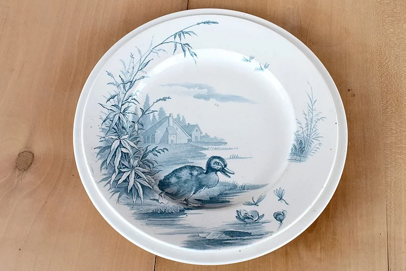 Important table service Earthenware Gien - late nineteenth