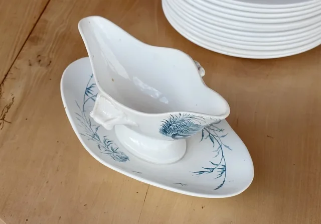 Important table service Earthenware Gien - late nineteenth