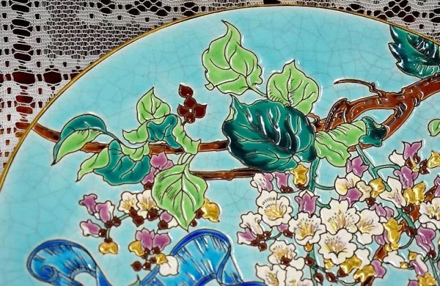Earthenware dish Longwy - XXth
