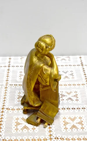 Bronze femme érudite par Grégoire – XIXème