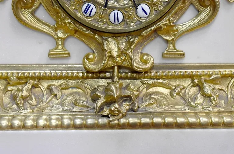 Marble and Bronze clock by Théodore GECHTER - XIXth