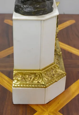 Pendule Marbre et Bronze de Théodore GECHTER – XIXème