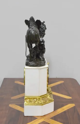 Pendule Marbre et Bronze de Théodore GECHTER – XIXème