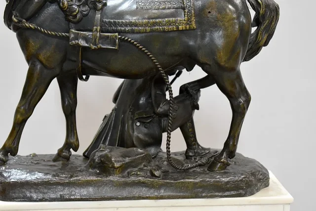 Pendule Marbre et Bronze de Théodore GECHTER – XIXème