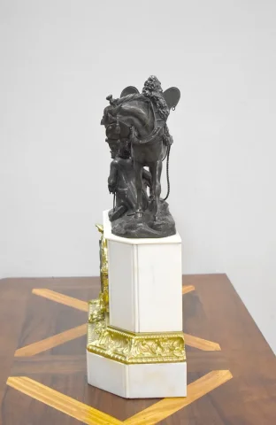 Pendule Marbre et Bronze de Théodore GECHTER – XIXème