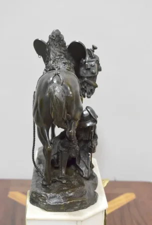 Marble and Bronze clock by Théodore GECHTER - XIXth
