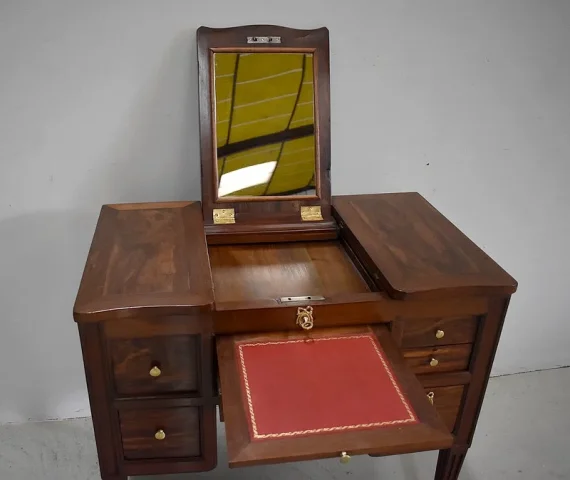 Coiffeuse Louis XVI pour Homme en Acajou XVIIIe