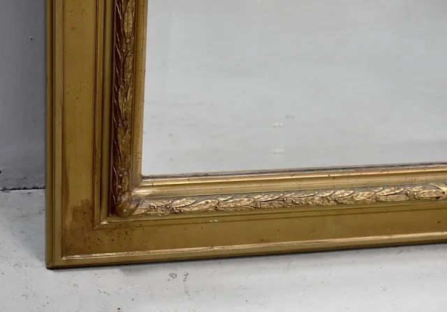Miroir Trumeau avec Huile sur bois – XXème