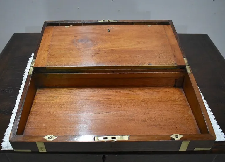 Coffret-Ecritoire de Marine en Palissandre XIXe
