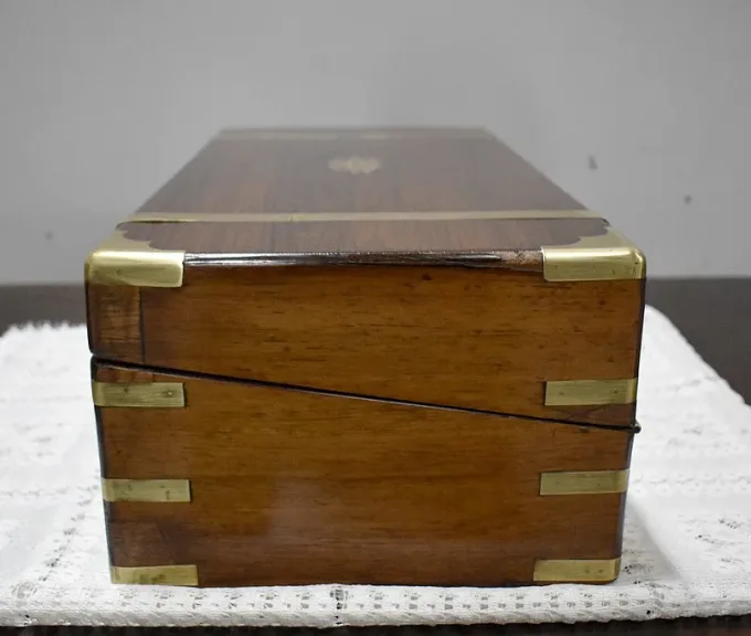 Coffret-Ecritoire de Marine en Palissandre XIXe