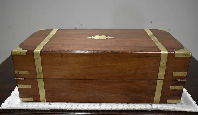 Coffret-Ecritoire de Marine en Palissandre XIXe