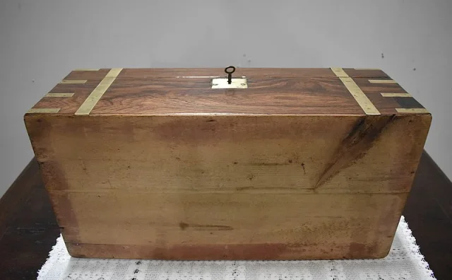 Coffret-Ecritoire de Marine en Palissandre XIXe