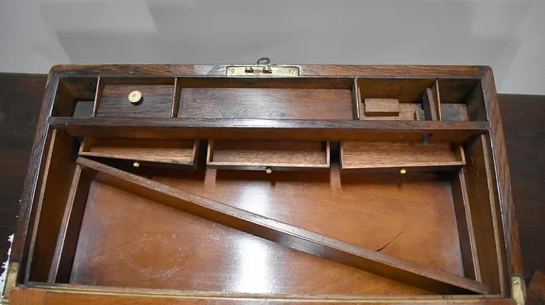 Coffret-Ecritoire de Marine en Palissandre XIXe