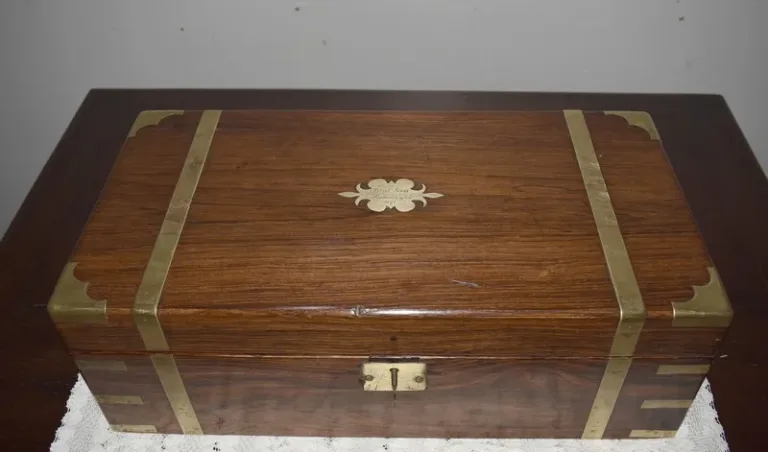 Coffret-Ecritoire de Marine en Palissandre XIXe