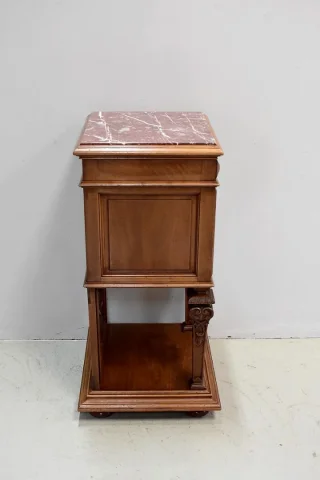 Renaissance sculpted high bedside table - 1900