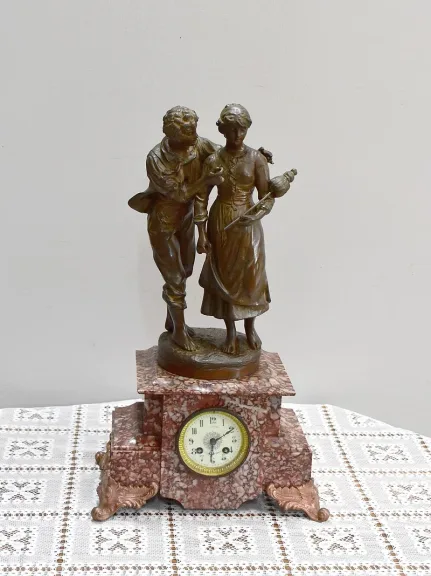 Pendulum with Régule signed Rousseau - XIXth