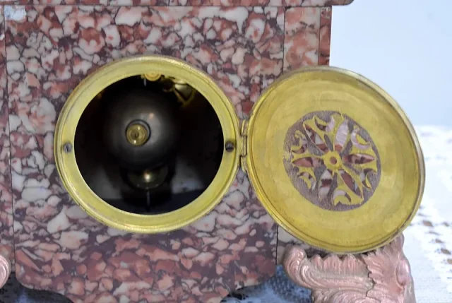 Pendulum with Régule signed Rousseau - XIXth