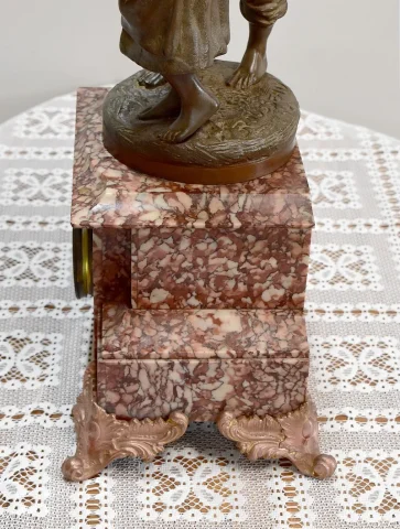 Pendulum with Régule signed Rousseau - XIXth