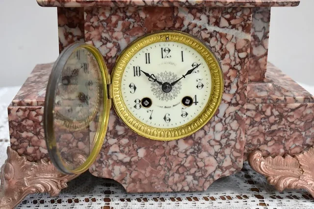Pendulum with Régule signed Rousseau - XIXth