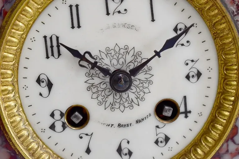 Pendulum with Régule signed Rousseau - XIXth