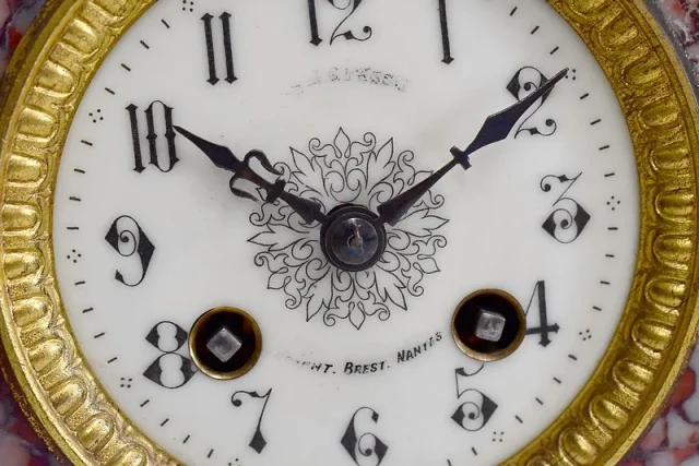 Pendulum with Régule signed Rousseau - XIXth
