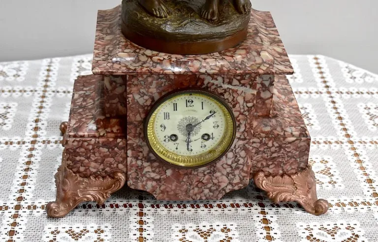Pendulum with Régule signed Rousseau - XIXth