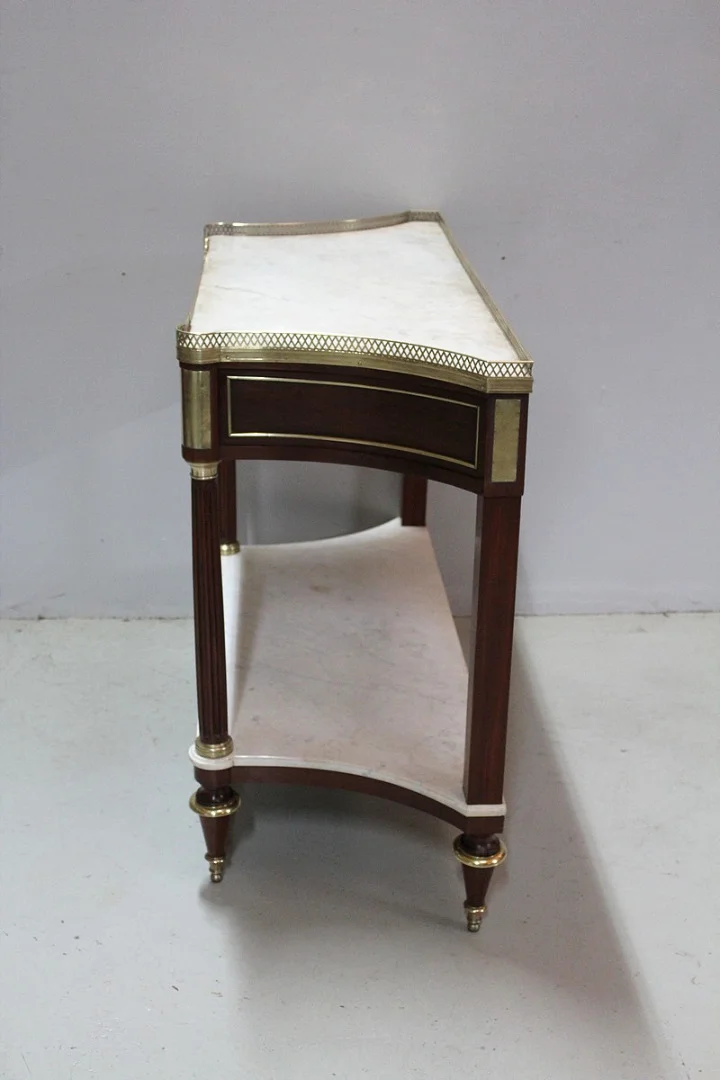 Louis XVI trapezoidal console - eighteenth