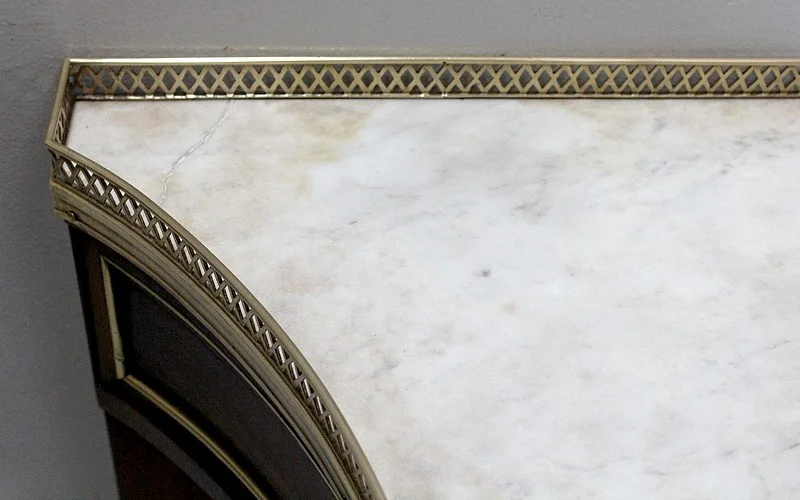 Louis XVI trapezoidal console - eighteenth