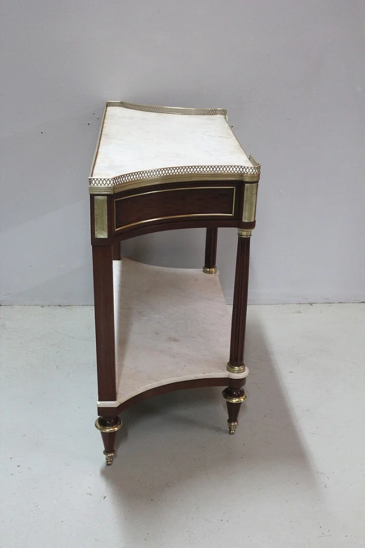 Louis XVI trapezoidal console - eighteenth