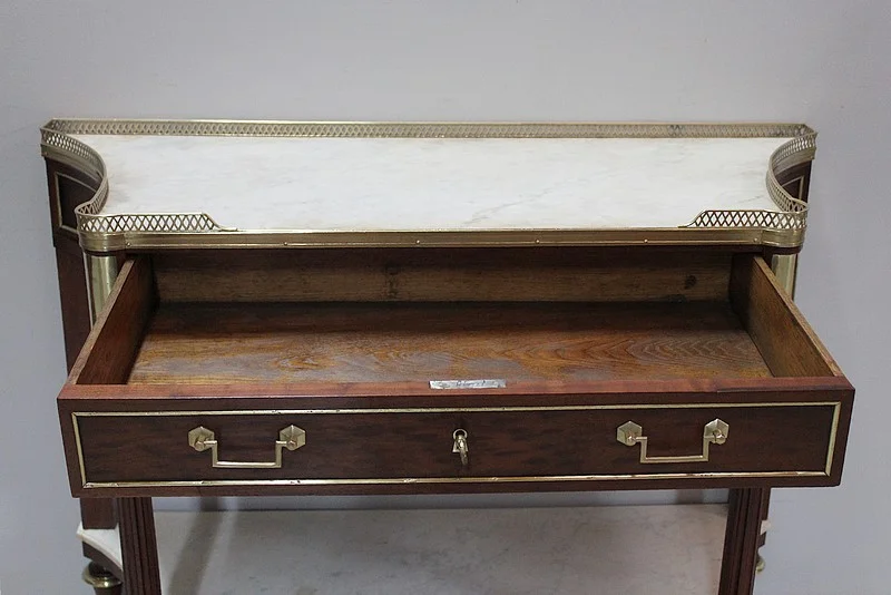 Louis XVI trapezoidal console - eighteenth