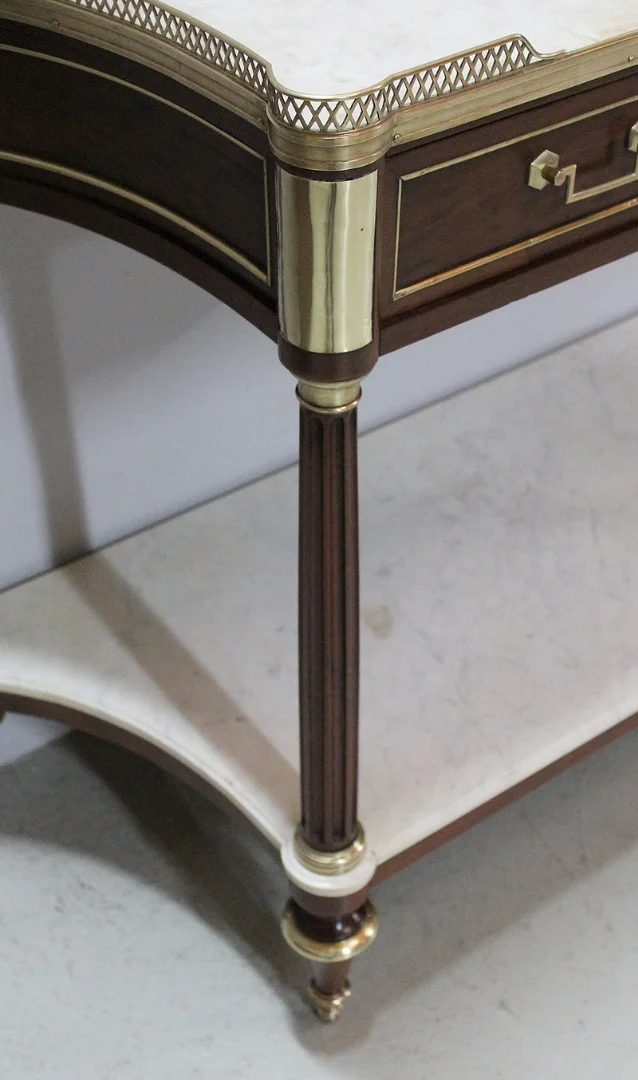 Louis XVI trapezoidal console - eighteenth
