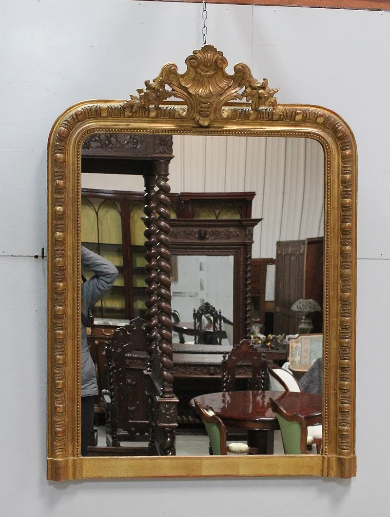 Gilded wood mirror Napoleon III - XIXth