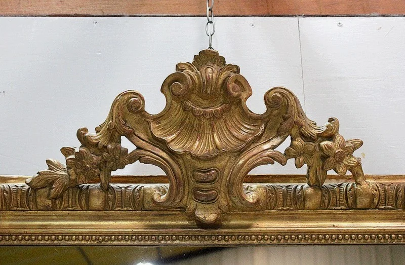 Gilded wood mirror Napoleon III - XIXth