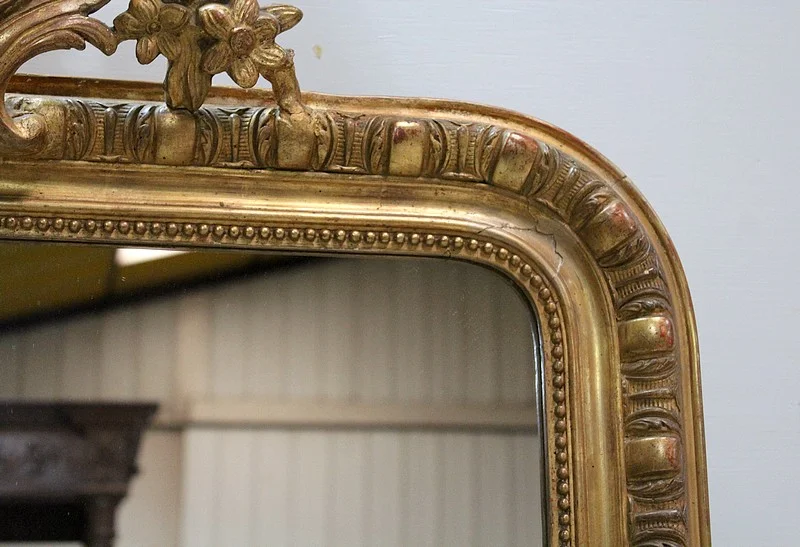 Gilded wood mirror Napoleon III - XIXth