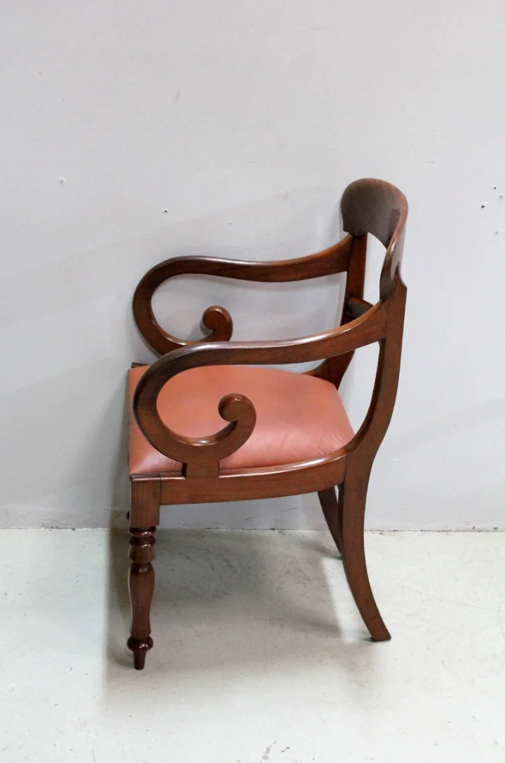 Fauteuil de bureau à crosses Victorien – XIXème