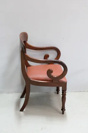 Office chair with Victorian butts - XIXth