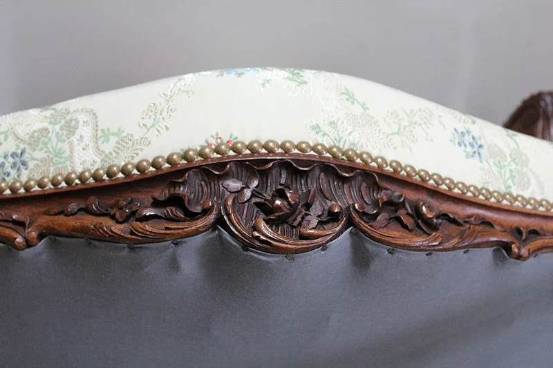 Paire de Fauteuils Cabriolet Louis XV à la Reine – XIXème
