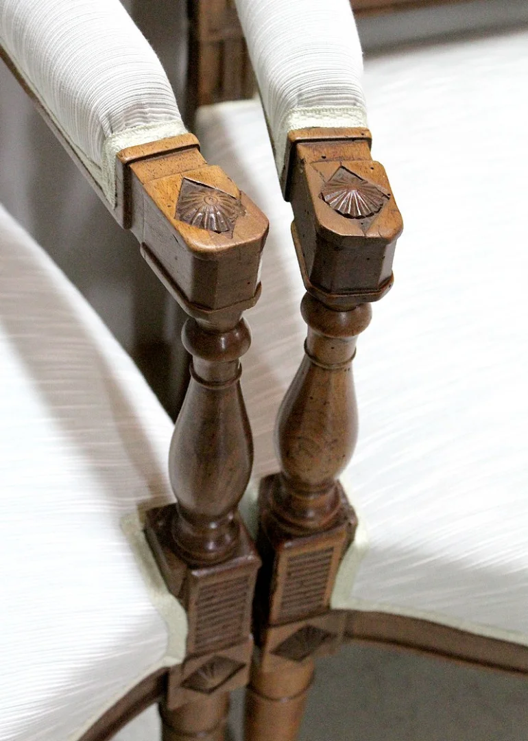 Suite 4 Armchairs Directoire Period - XVIII