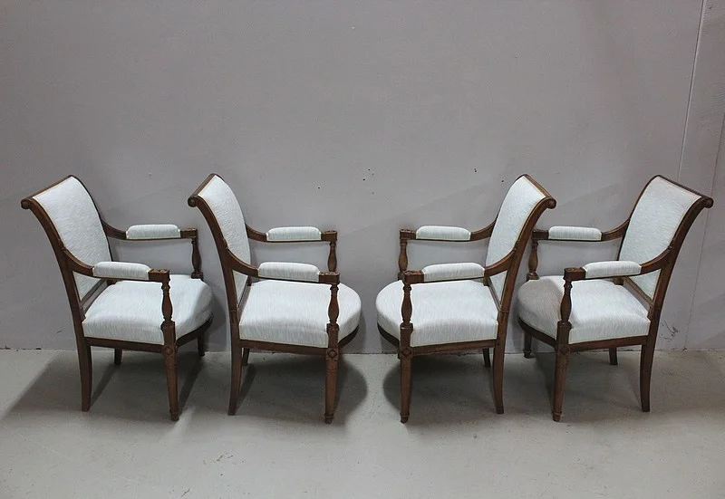Suite 4 Armchairs Directoire Period - XVIII