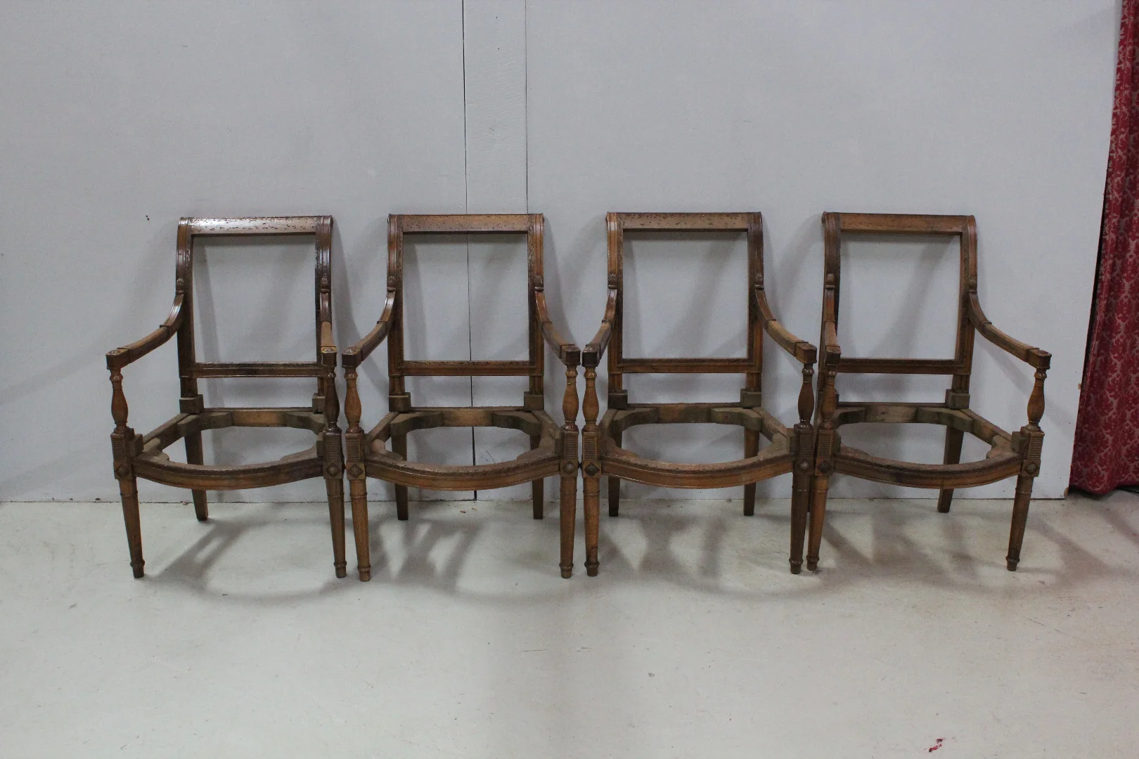 Suite 4 Armchairs Directoire Period - XVIII